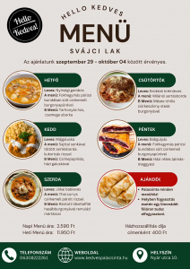 Napi menü 
