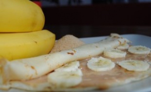 Karamellás-banános palacsinta