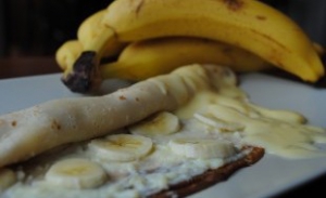 Vaníilás-banános palacsinta